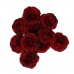 10x Artificial Silk Camellia Flower Heads Wedding Party Decor DIY Wine Red   323397379135